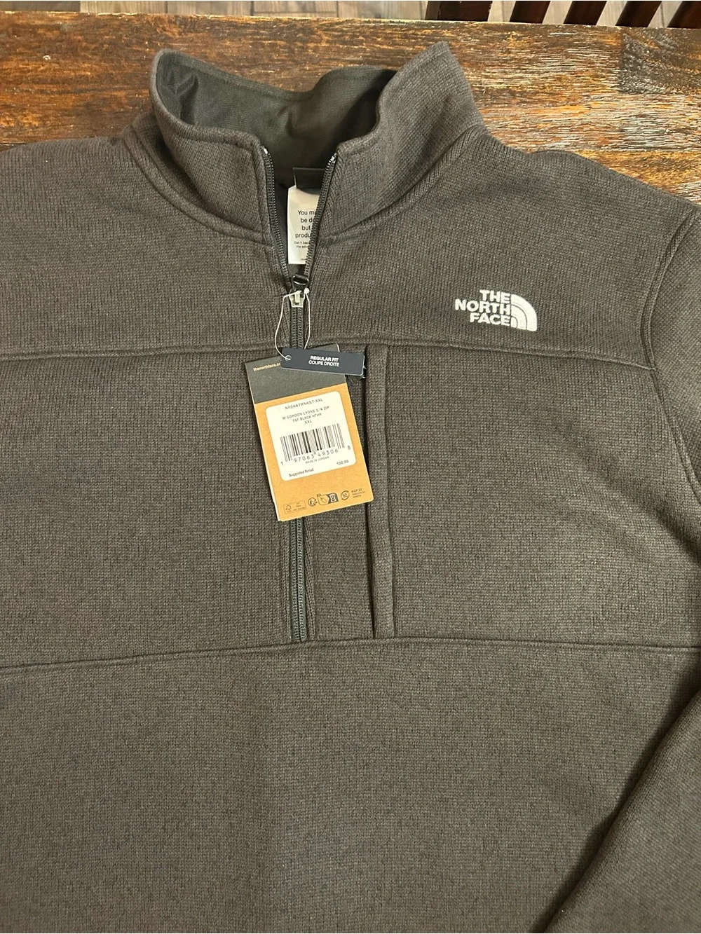 The North Face - Gordon Lyons 1/4-Zip Jacket - Men's - Black Heathered